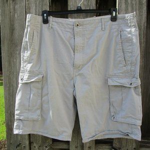 Levi's Men's Premium Cotton Cargo Shorts Relaxed Fit Light Gray Men's 40X11